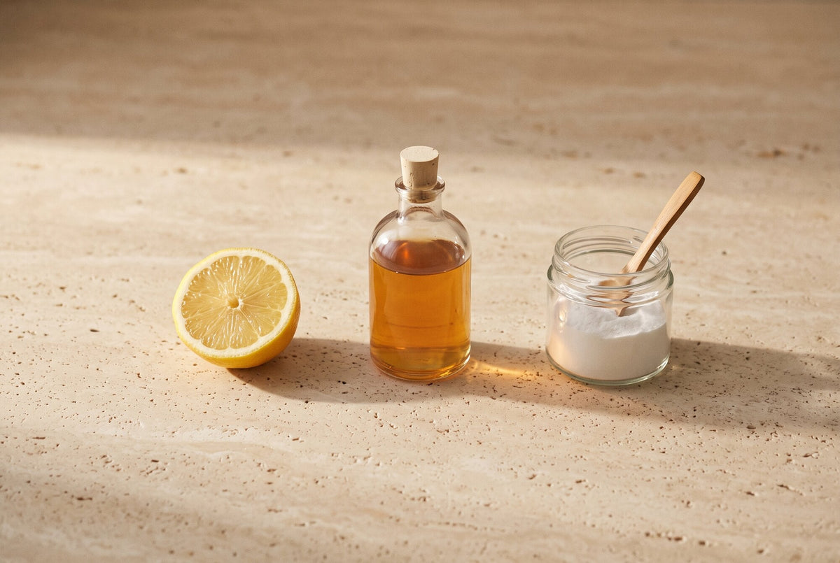 Un demi-citron, une bouteille de vinaigre de cidre et un pot de bicarbonate : trois astuces des réseaux sociaux contre la corne des pieds qui ne marchent pas et peuvent irriter ou brûler la peau