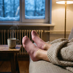 Chaussettes hydratantes en silicone pour les talons secs en hiver