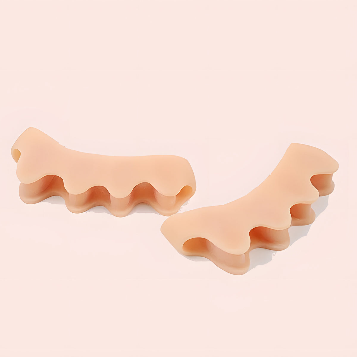 Séparateur d'orteils en gel couleur peau, écarteur 5 orteils, la paire